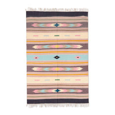 NOVICA Beautiful Morning And Wool Area Rug  (4X6)