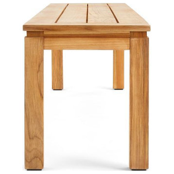 Winston All-Natural Teak Outdoor Dining Bench
