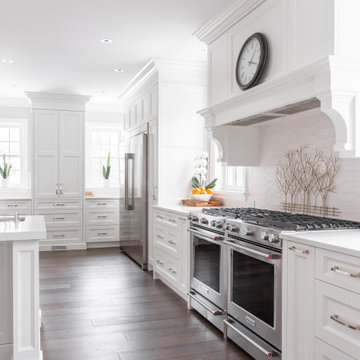 A Traditional Home Designed In Classic White