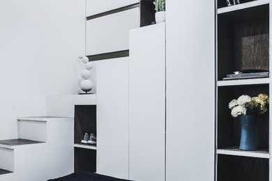 Inspiration for a small modern home design remodel in Other