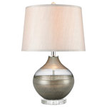 Elk Home - Elk Home H0019-8012 Vetranio - 1 Light Table Lamp - The Vetranio table lamp is made from glass and feaVetranio 1 Light Tab Taupe/Clear Round Ha *UL Approved: YES Energy Star Qualified: n/a ADA Certified: n/a  *Number of Lights: 1-*Wattage:150w A21 3-Way bulb(s) *Bulb Included:No *Bulb Type:A21 3-Way *Finish Type:Taupe/Clear