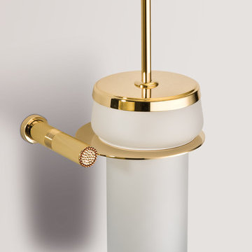 Designer Toilet Brushes and Holder Set