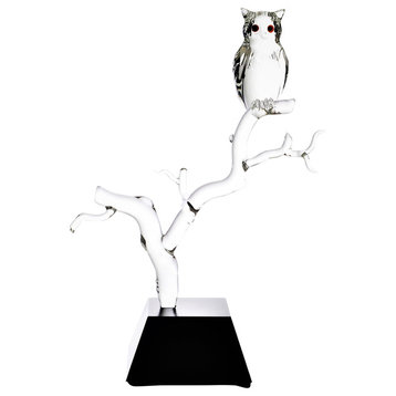 Midnight Owl, Glass Sculpture