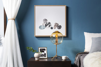 Inspiration for a mediterranean bedroom remodel in Portland