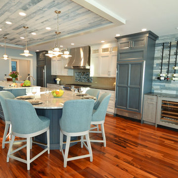 Stunning Kitchen with rustic beach accents in York ME