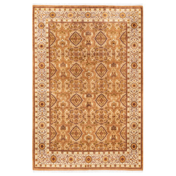 Mogul, One-of-a-Kind Hand-Knotted Area Rug Yellow, 6'1"x9'1"