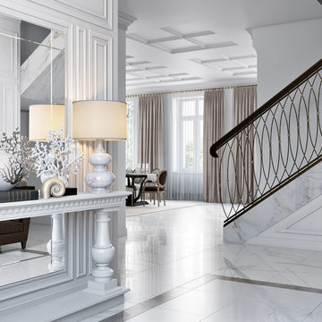 Interior Design 3D Rendering For A Classic Parisian Apartment