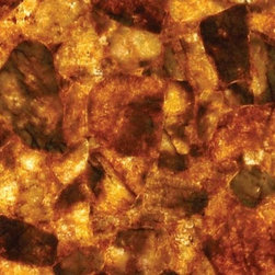 Golden Crystal Quartz Semi-Precious Stone - Tile