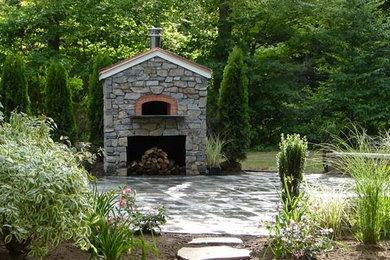 Large Pizza Oven with a Slate roof