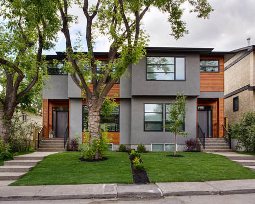 Best Grey Stucco Design Ideas & Remodel Pictures | Houzz