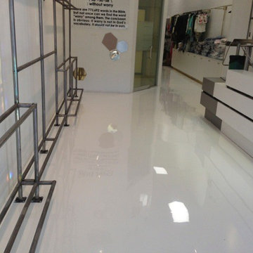 White Epoxy Retail Space