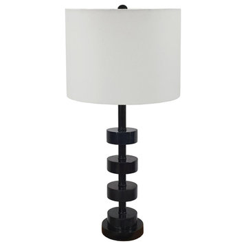 Fonrosa Table Lamp, Black and White