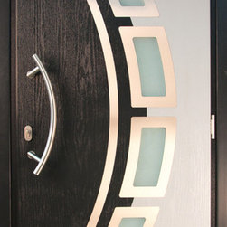 Composite Modern Front Entry Door. Hurricane impact entry door - Front Doors