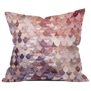 Silk 12x12 inch Sofa Throw Pillow Luxury Purple Purple Trance Lattice
