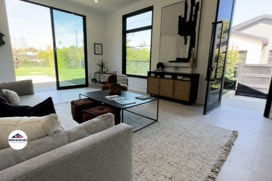 Living room - contemporary living room idea in Los Angeles