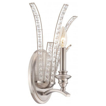 Grand Plazza Wall Sconce with Satin Platinum Finish