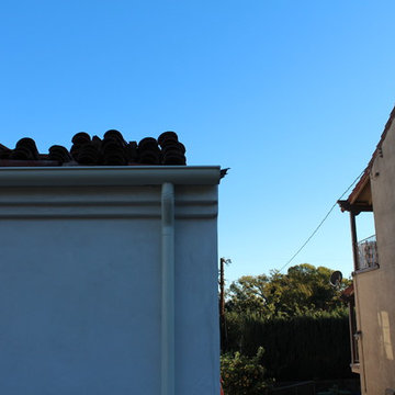 Half Round Rain Gutters in Encino California