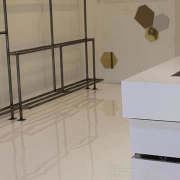 White Epoxy Retail Space