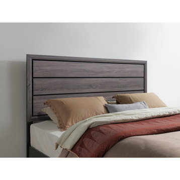 Global Furniture Kate Full Bed 57x82x56 Inch Foil Grey