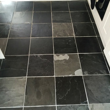 Dull Slate Tiled Kitchen Floor Refreshed in Oxford