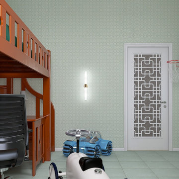 Interior of a house in Arabic style. Tila el-Ali in Jordan.
