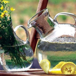 Handcrafted tilted Pitcher - Round - Pitchers