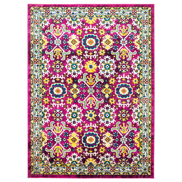 Taylors Traditional Agra Rug - Pink - 3' 3" X 5'