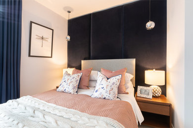 ハートフォードシャーにあるコンテンポラリースタイルのおしゃれな寝室