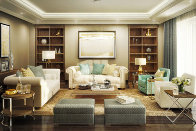 Living Room 3d Visualization