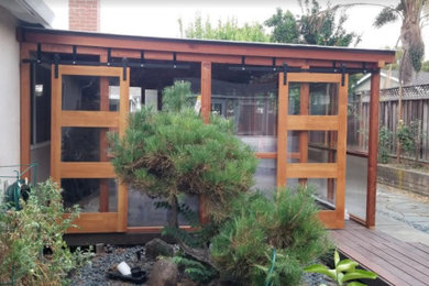 Deck Build over Concrete and Slate Patio