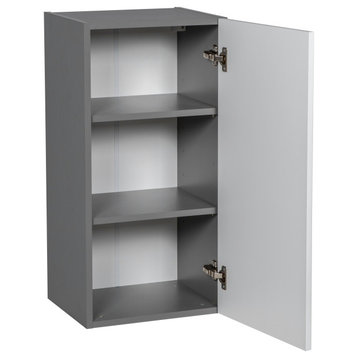 15 x 30 Wall Cabinet-Single Door-with White Gloss door