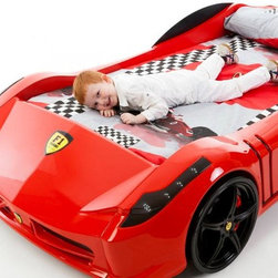 Red Ferrari Car Bed - Products