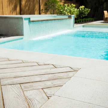 Contemporary backyard in Beaconsfield