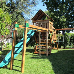Refurbished Redwood Play Set - Kids Playsets And Swing Sets