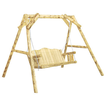 Montana Collection Lawn Swing With "A" Frame, Exterior Finish
