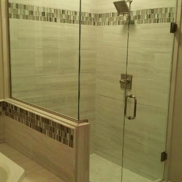Tile in baths and kitchens