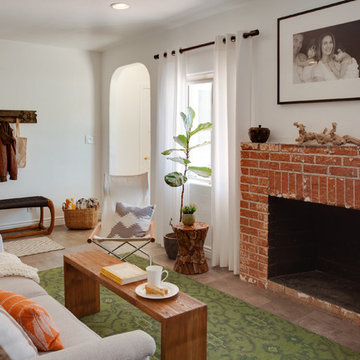 Organic Industrial Living Room