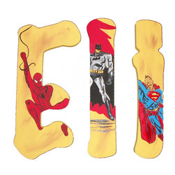 Superhero Painted Letters - Wall Letters