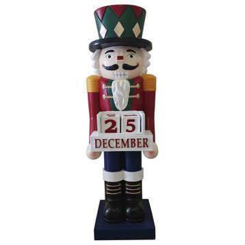 60" Fiberglass Nutcracker Figurine With Music and Countdown