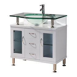 White bathroom vanities and sink. Cologne collection 36" - Bathroom Vanities And Sink Consoles