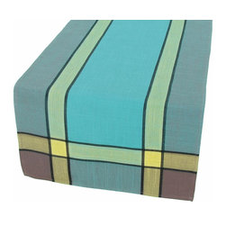 Xia Home Fashions - Riviera Table Linens 15"x36" Table Runner, Teal - Table Runners