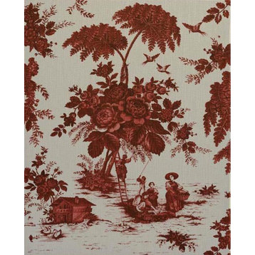 Wall Art Print Inspired by an Original French Toile Printed in Circa