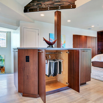Contemporary Custom Sapele Cabinets