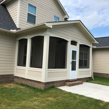 Screen Porch With Knee Wall