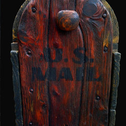 Rustic cedar mailbox - Mailboxes