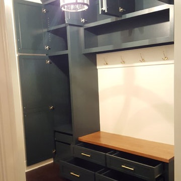 Mudroom Cabinets with Shiplap Walls