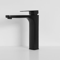 LUSSO NOIR MIA SERIES TALL HIGH NECK BASIN MIXER TAP MATT BLACK - Products