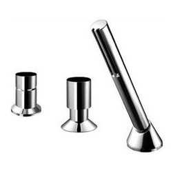 Fantini 1667U Nostromo Deck-Mount Single-Control Tub Faucet with Handshower - Bathtub Faucets