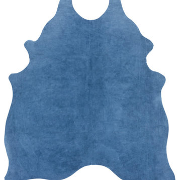Safavieh Suede Cowhide Collection Coh800m Blue Rug