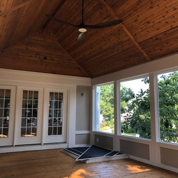 Cedar Porch and Deck Combination in Powell, OH